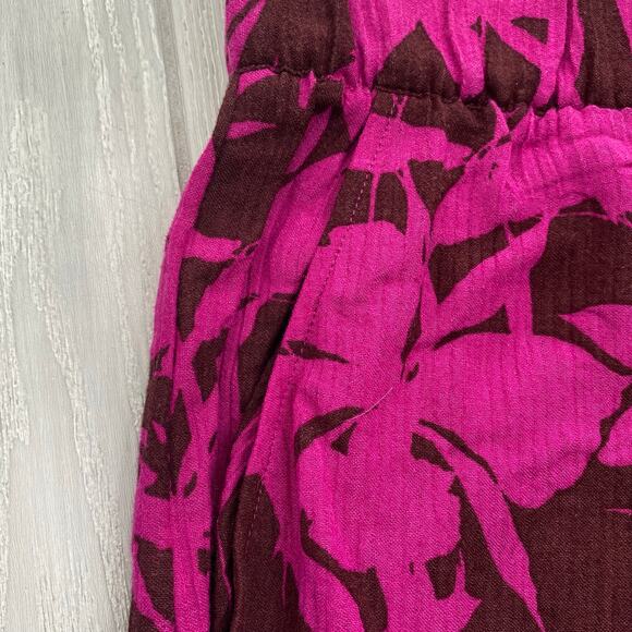 Soft Surroundings Purple Tropical Oceo Gauze Tunic & Wide Leg Pants Size Medium - Picture 13 of 16